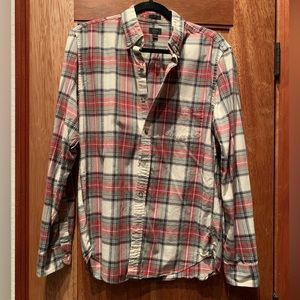 J. Crew Men’s slim fit plaid button down shirt
